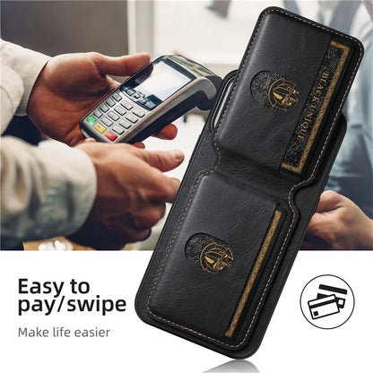 SUTENI H02 For iPhone 14 Pro Max Leather Case Waxy Texture Vertical Flip Card Holder Phone Cover