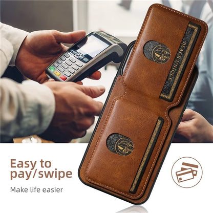 SUTENI H02 For iPhone 14 Pro Max Leather Case Waxy Texture Vertical Flip Card Holder Phone Cover
