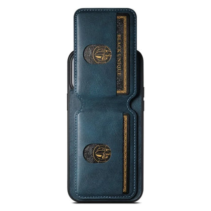 SUTENI H02 For iPhone 14 Pro Max Leather Case Waxy Texture Vertical Flip Card Holder Phone Cover