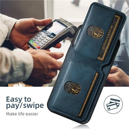SUTENI H02 For iPhone 14 Pro Max Leather Case Waxy Texture Vertical Flip Card Holder Phone Cover