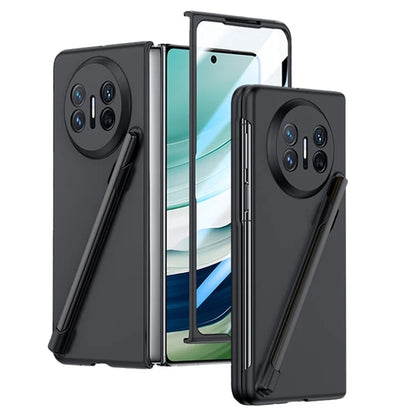 For Huawei Mate X5 Case Hard PC Phone Cover with Tempered Glass Film / Stylus Pen