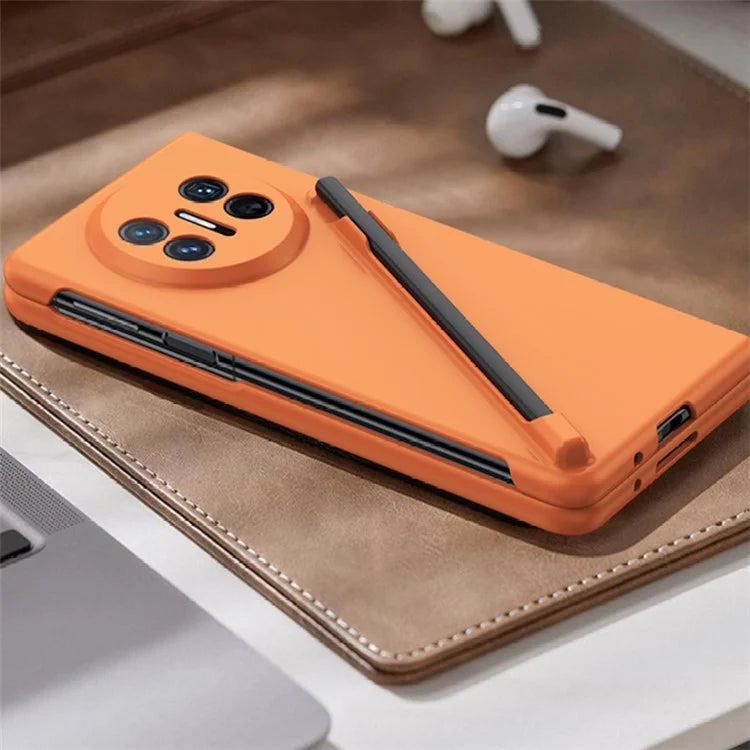 For Huawei Mate X5 Case Hard PC Phone Cover with Tempered Glass Film / Stylus Pen