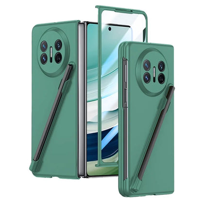 For Huawei Mate X5 Case Hard PC Phone Cover with Tempered Glass Film / Stylus Pen