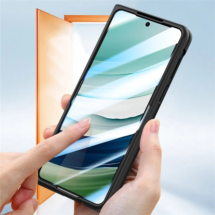 For Huawei Mate X5 Case Hard PC Phone Cover with Tempered Glass Film / Stylus Pen