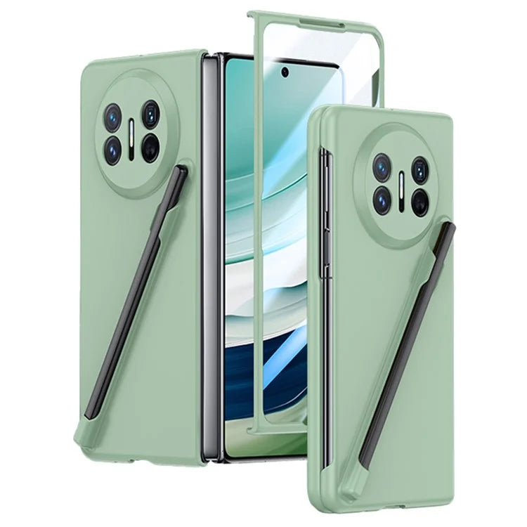 For Huawei Mate X5 Case Hard PC Phone Cover with Tempered Glass Film / Stylus Pen