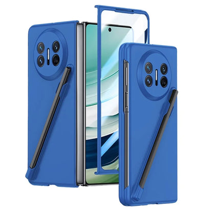 For Huawei Mate X5 Case Hard PC Phone Cover with Tempered Glass Film / Stylus Pen