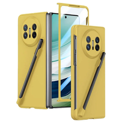 For Huawei Mate X5 Case Hard PC Phone Cover with Tempered Glass Film / Stylus Pen