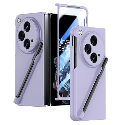 For Oppo Find N3 5G Phone Case with Tempered Glass Film / Stylus Pen Skin Touch Feel