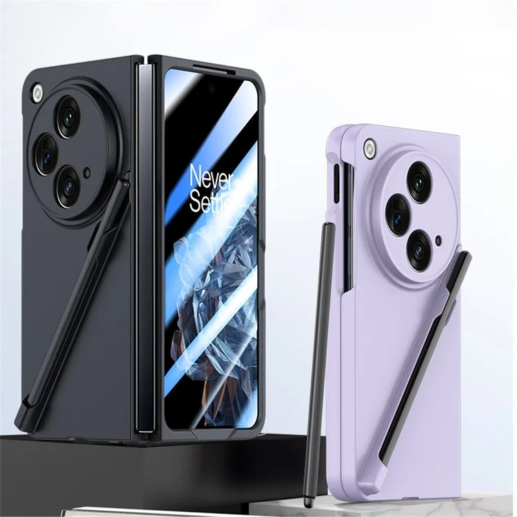For Oppo Find N3 5G Phone Case with Tempered Glass Film / Stylus Pen Skin Touch Feel