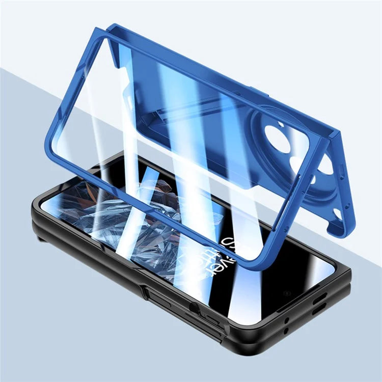 For Oppo Find N3 5G Phone Case with Tempered Glass Film / Stylus Pen Skin Touch Feel