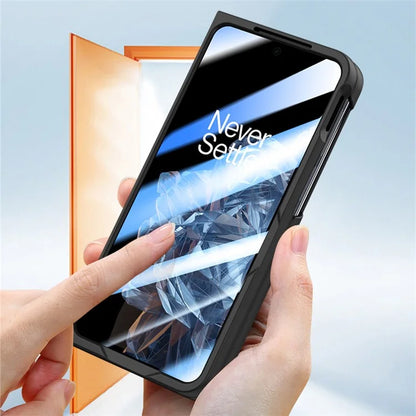For Oppo Find N3 5G Phone Case with Tempered Glass Film / Stylus Pen Skin Touch Feel