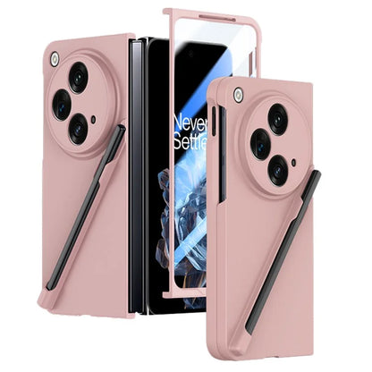 For Oppo Find N3 5G Phone Case with Tempered Glass Film / Stylus Pen Skin Touch Feel