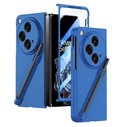 For Oppo Find N3 5G Phone Case with Tempered Glass Film / Stylus Pen Skin Touch Feel