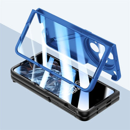 For Oppo Find N3 5G Phone Case with Tempered Glass Film / Stylus Pen Skin Touch Feel