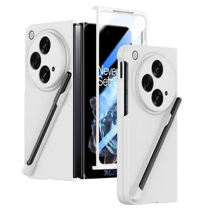 For Oppo Find N3 5G Phone Case with Tempered Glass Film / Stylus Pen Skin Touch Feel