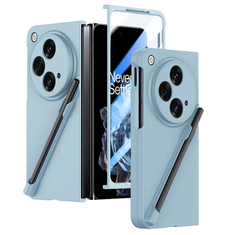 For Oppo Find N3 5G Phone Case with Tempered Glass Film / Stylus Pen Skin Touch Feel