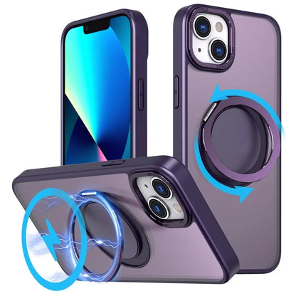 For iPhone 13 Kickstand Phone Case Hidden Gear Magnetic Cover