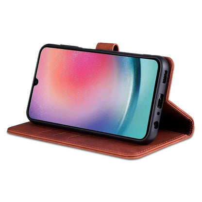 AZNS For Samsung Galaxy A35 5G Leather Phone Case Wallet Flip Phone Cover
