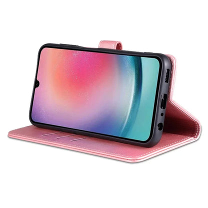 AZNS For Samsung Galaxy A35 5G Leather Phone Case Wallet Flip Phone Cover