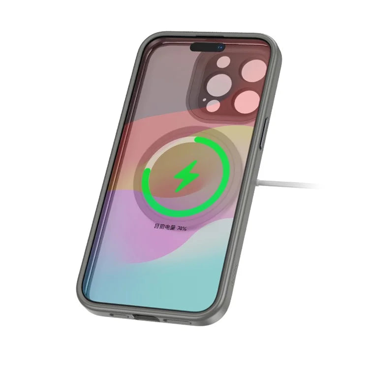ROCK For iPhone 15 Pro Case Lens Protector Skin Touch PC+TPU Cover