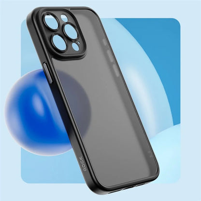 ROCK For iPhone 15 Pro Case Lens Protector Skin Touch PC+TPU Cover