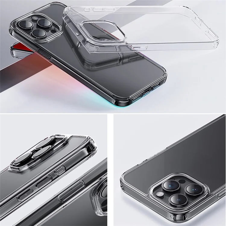 ROCK For iPhone 15 Pro Max Case Transparent TPU+PC Full Protection Phone Back Shell