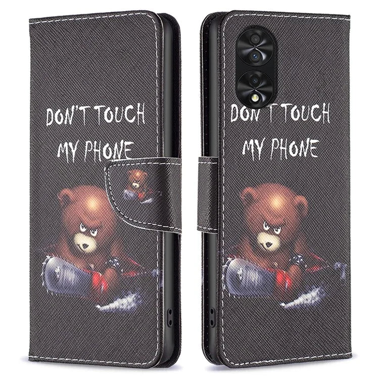 For TCL 40 NxtPaper Case Wallet Stand Pattern Printing PU Leather Flip Cover
