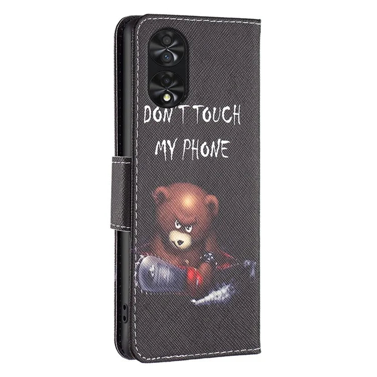 For TCL 40 NxtPaper Case Wallet Stand Pattern Printing PU Leather Flip Cover