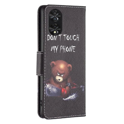 For TCL 40 NxtPaper Case Wallet Stand Pattern Printing PU Leather Flip Cover