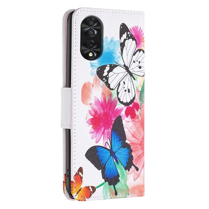 For TCL 40 NxtPaper Case Wallet Stand Pattern Printing PU Leather Flip Cover