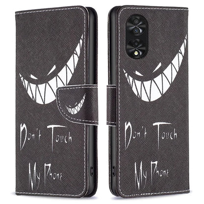 For TCL 40 NxtPaper Case Wallet Stand Pattern Printing PU Leather Flip Cover