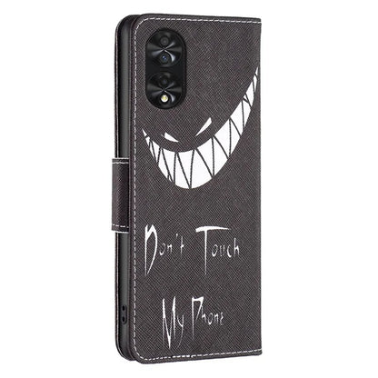 For TCL 40 NxtPaper Case Wallet Stand Pattern Printing PU Leather Flip Cover