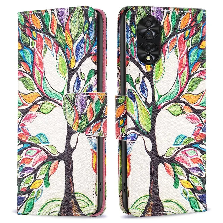 For TCL 40 NxtPaper Case Wallet Stand Pattern Printing PU Leather Flip Cover