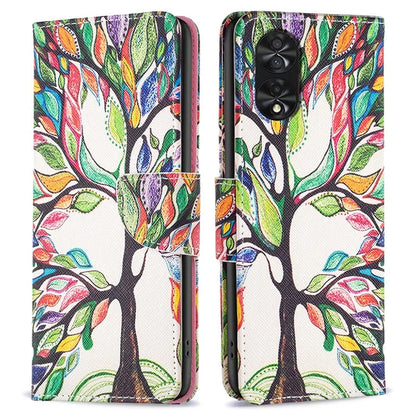 For TCL 40 NxtPaper Case Wallet Stand Pattern Printing PU Leather Flip Cover