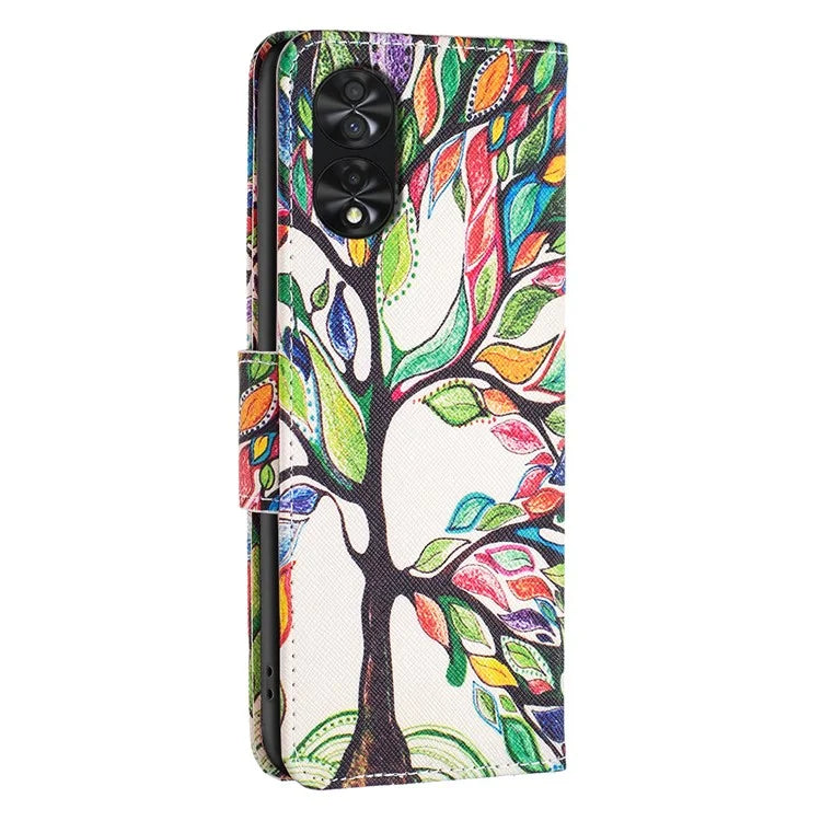 For TCL 40 NxtPaper Case Wallet Stand Pattern Printing PU Leather Flip Cover