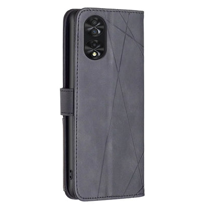 BINFEN COLOR BF05 For TCL 40 NxtPaper PU Leather Case Stand Imprinted Line Wallet Cover