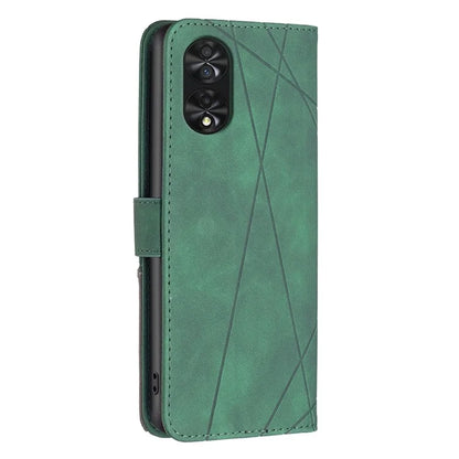 BINFEN COLOR BF05 For TCL 40 NxtPaper PU Leather Case Stand Imprinted Line Wallet Cover