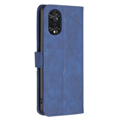 BINFEN COLOR BF05 For TCL 40 NxtPaper PU Leather Case Stand Imprinted Line Wallet Cover