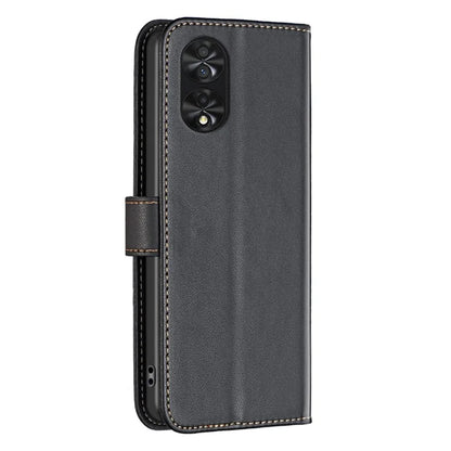 BINFEN COLOR BF17 For TCL 40 NxtPaper PU Leather Case Imprint Phone Cover Wallet Stand