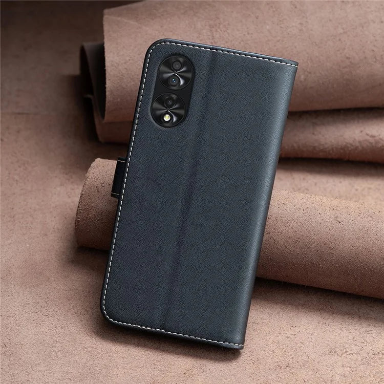 BINFEN COLOR BF17 For TCL 40 NxtPaper PU Leather Case Imprint Phone Cover Wallet Stand
