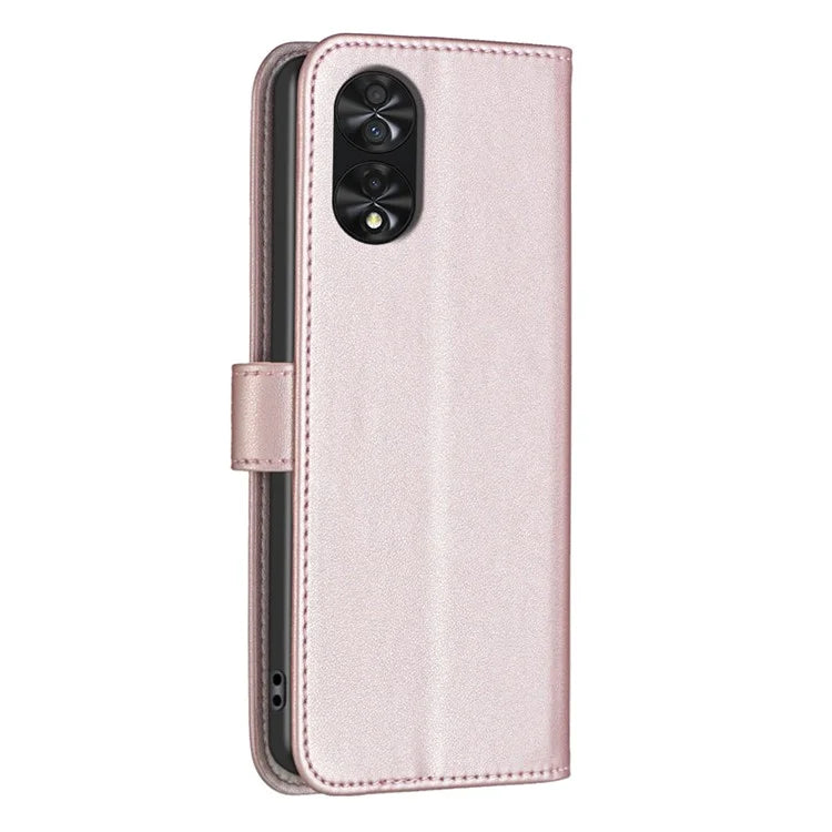 BINFEN COLOR BF17 For TCL 40 NxtPaper PU Leather Case Imprint Phone Cover Wallet Stand