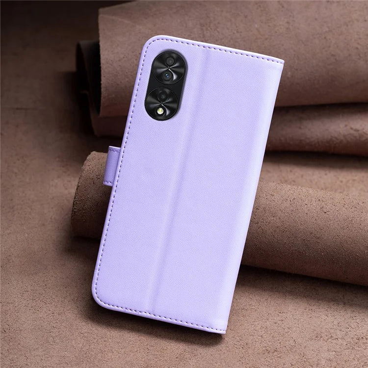 BINFEN COLOR BF17 For TCL 40 NxtPaper PU Leather Case Imprint Phone Cover Wallet Stand