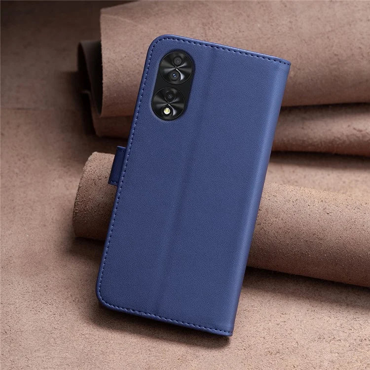 BINFEN COLOR BF17 For TCL 40 NxtPaper PU Leather Case Imprint Phone Cover Wallet Stand