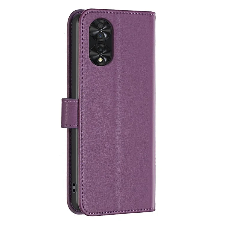 BINFEN COLOR BF17 For TCL 40 NxtPaper PU Leather Case Imprint Phone Cover Wallet Stand
