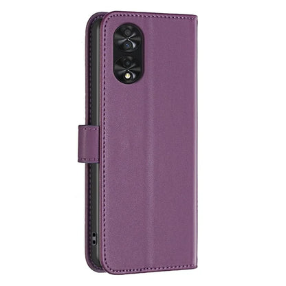 BINFEN COLOR BF17 For TCL 40 NxtPaper PU Leather Case Imprint Phone Cover Wallet Stand