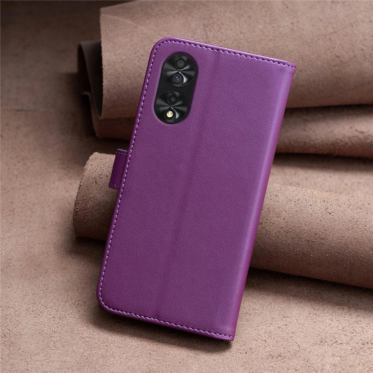 BINFEN COLOR BF17 For TCL 40 NxtPaper PU Leather Case Imprint Phone Cover Wallet Stand