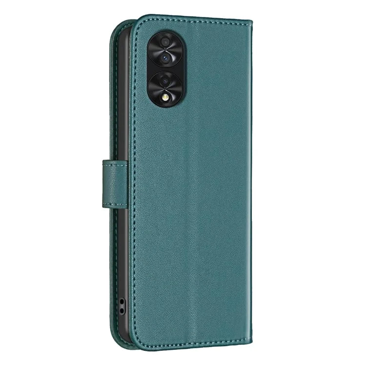 BINFEN COLOR BF17 For TCL 40 NxtPaper PU Leather Case Imprint Phone Cover Wallet Stand
