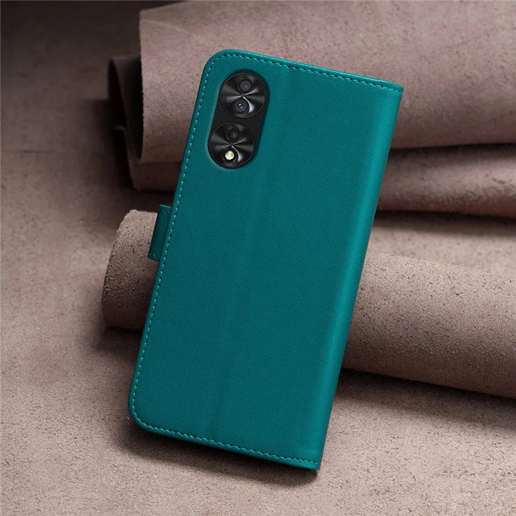 BINFEN COLOR BF17 For TCL 40 NxtPaper PU Leather Case Imprint Phone Cover Wallet Stand
