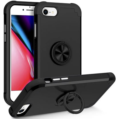 For iPhone 7  /  8  /  SE (2020)  /  (2022) Back Cover with Kickstand PC+TPU Phone Protector Case
