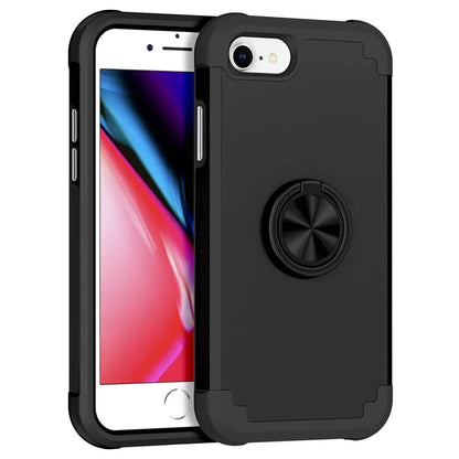 For iPhone 7  /  8  /  SE (2020)  /  (2022) Back Cover with Kickstand PC+TPU Phone Protector Case